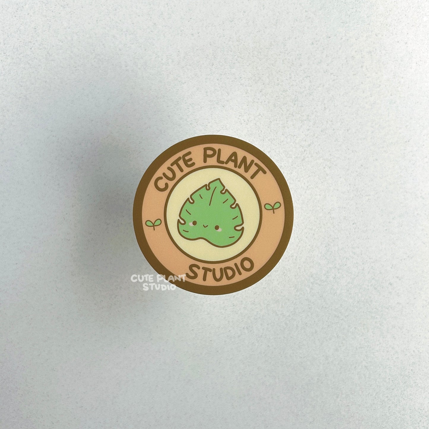Cute Plant Studio Logo Sticker