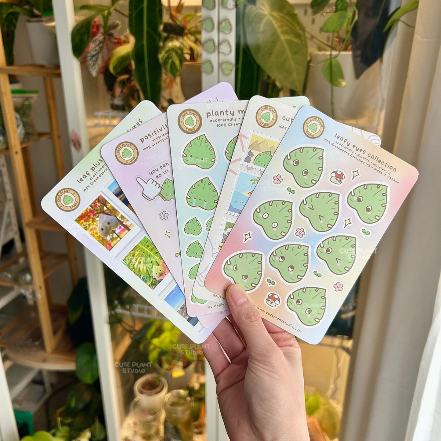 Monstera Eyes Collection Sticker Sheet