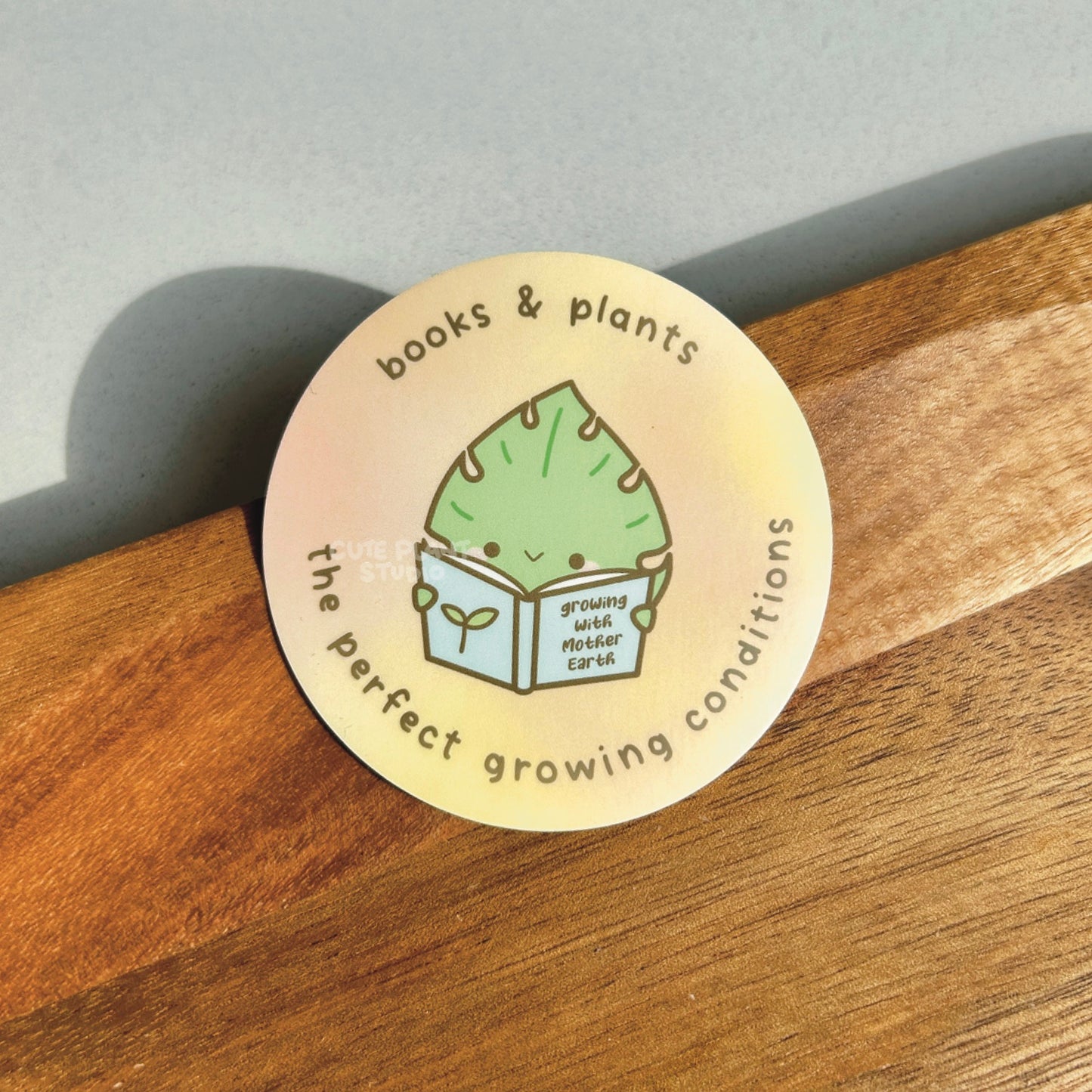 Books & Plants Sticker