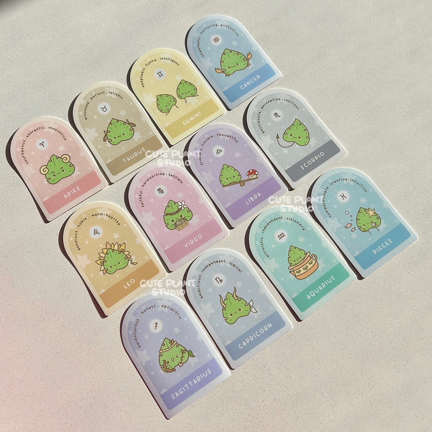 Aquarius Plant Zodiac Sticker