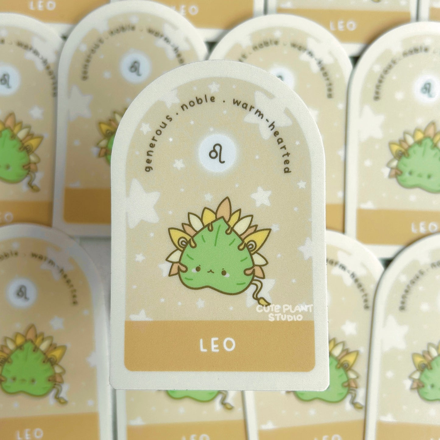 Leo Plant Zodiac Sticker
