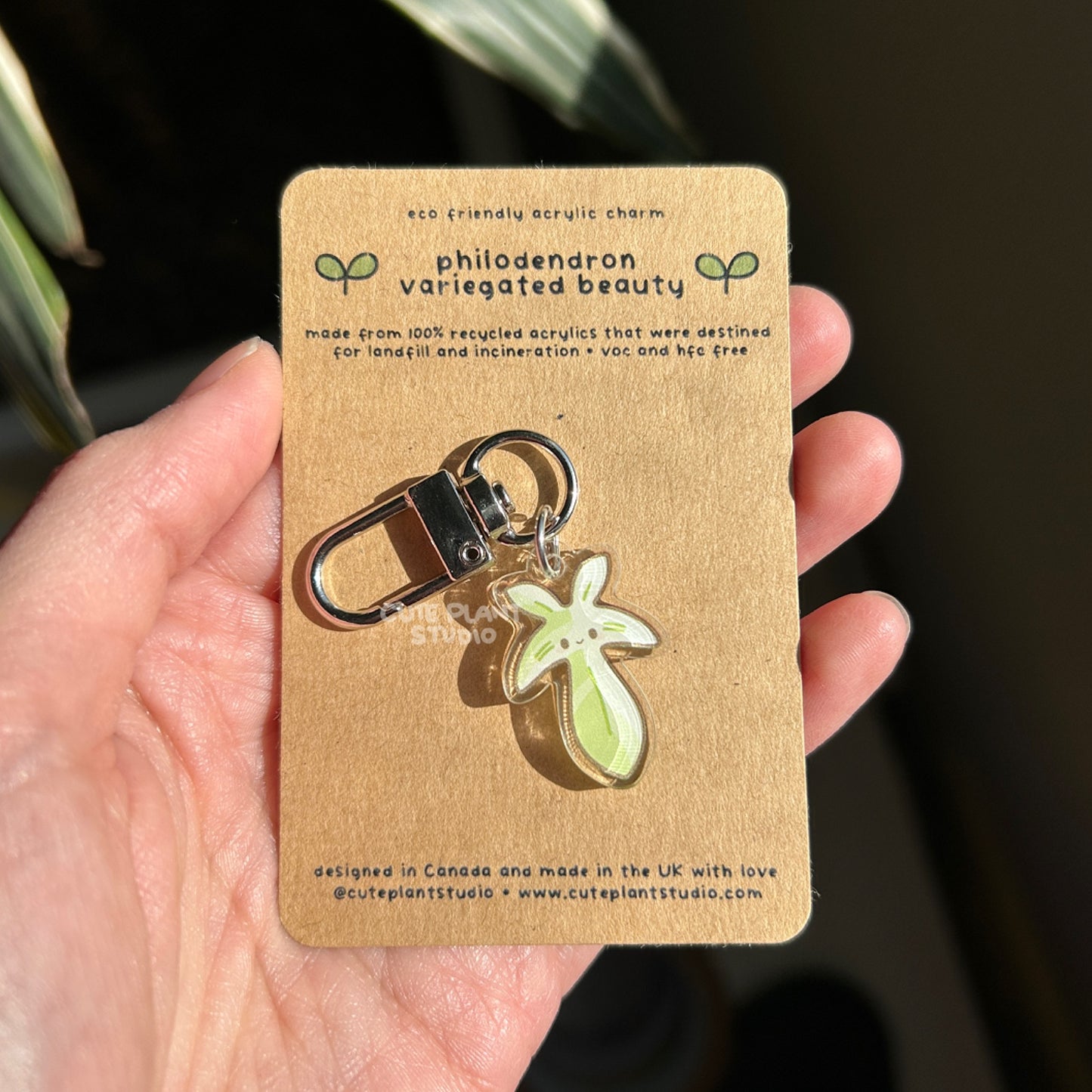 Monstera Aurea Keychain