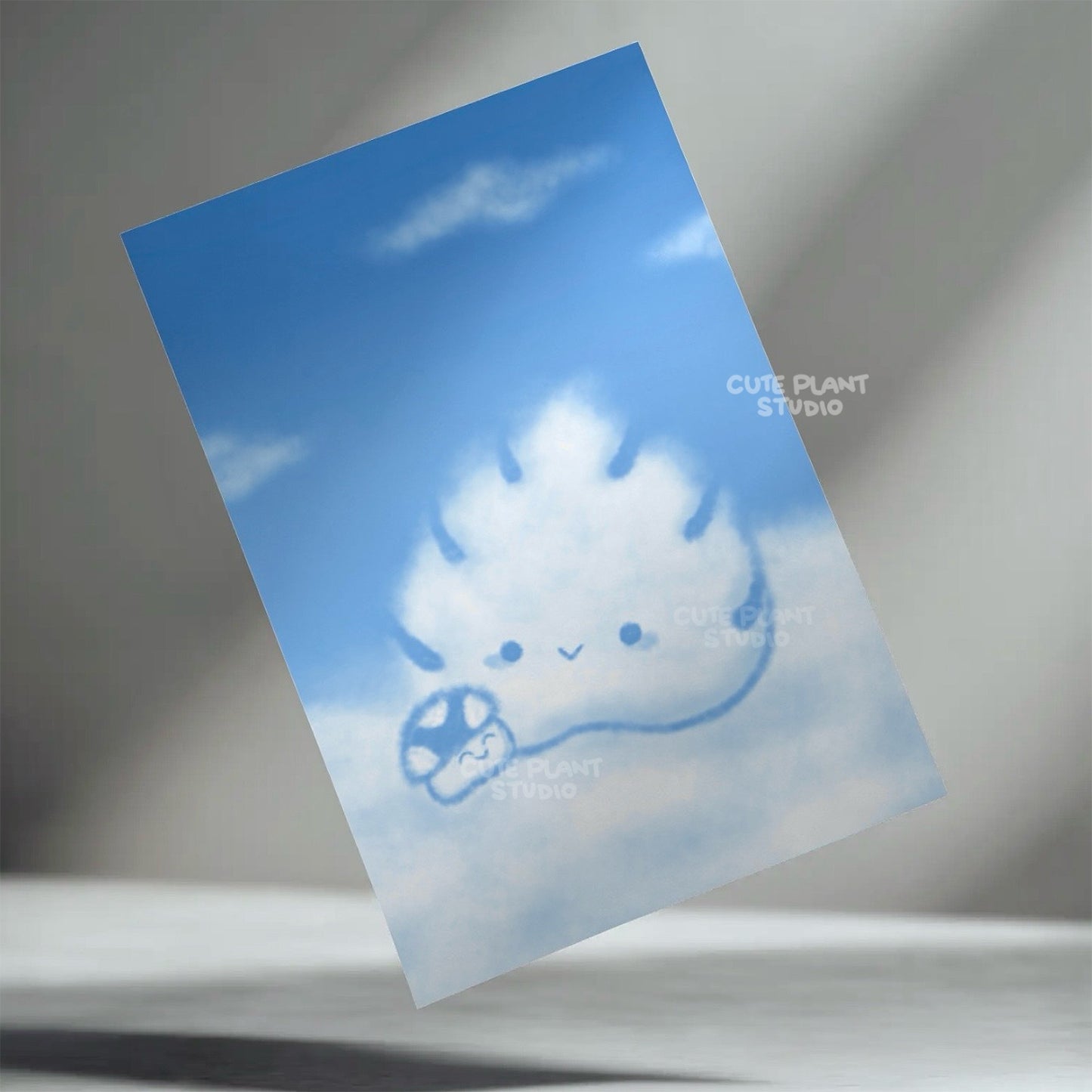 Leafy Friends Cloud Art Print
