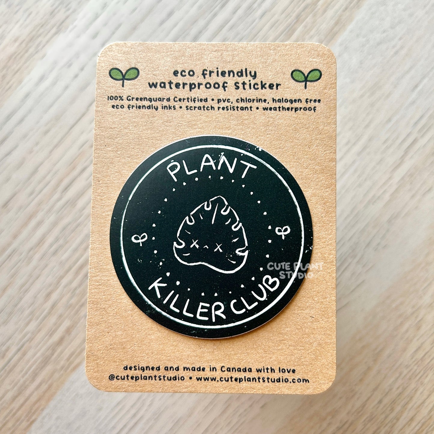 Plant Killer Club Sticker
