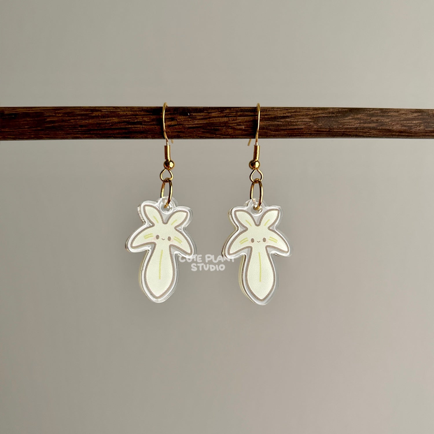 philodendron earrings Philodendron Ghost Earrings – Cute Plant Studio