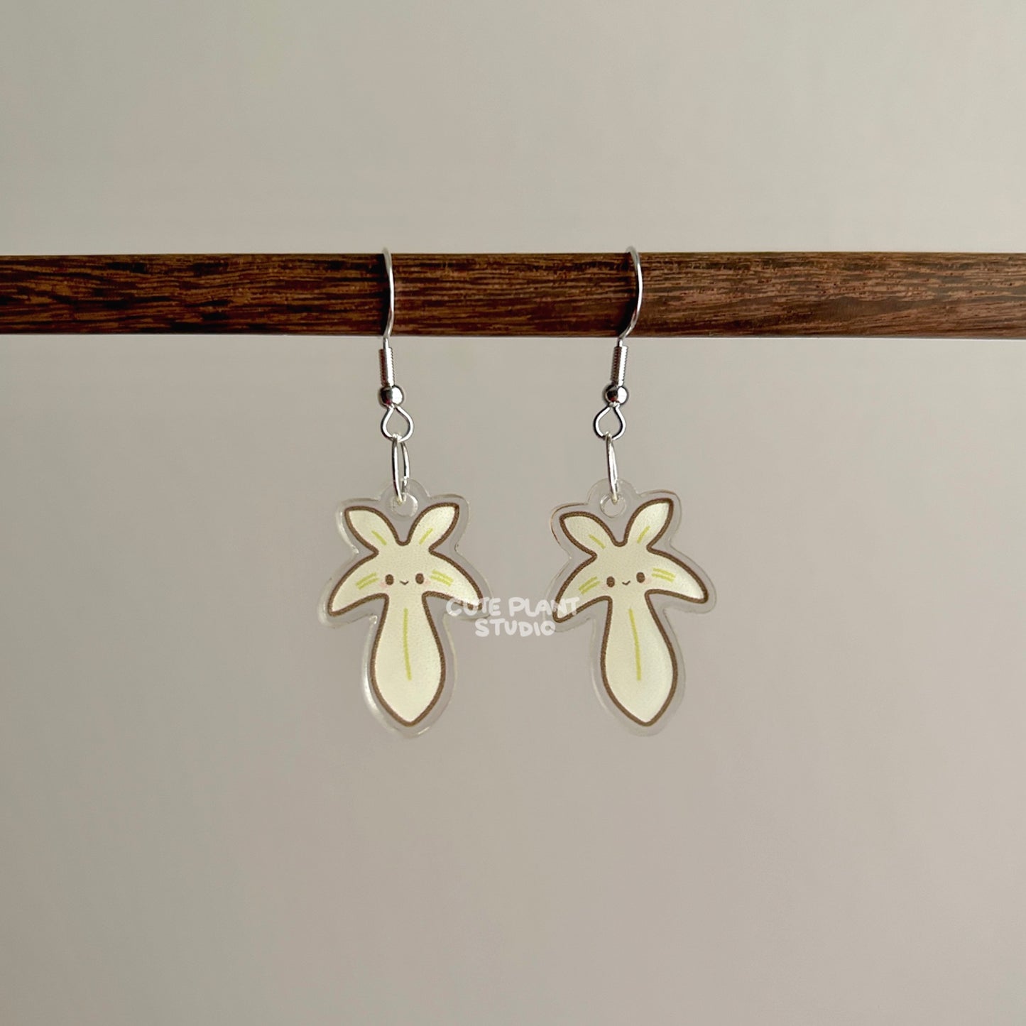 Philodendron Ghost Earrings