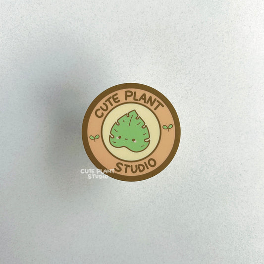 Cute Plant Studio Logo Sticker
