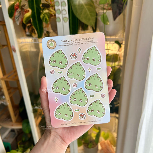 Monstera Eyes Collection Sticker Sheet