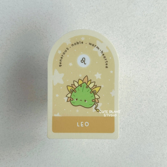 Leo Plant Zodiac Sticker