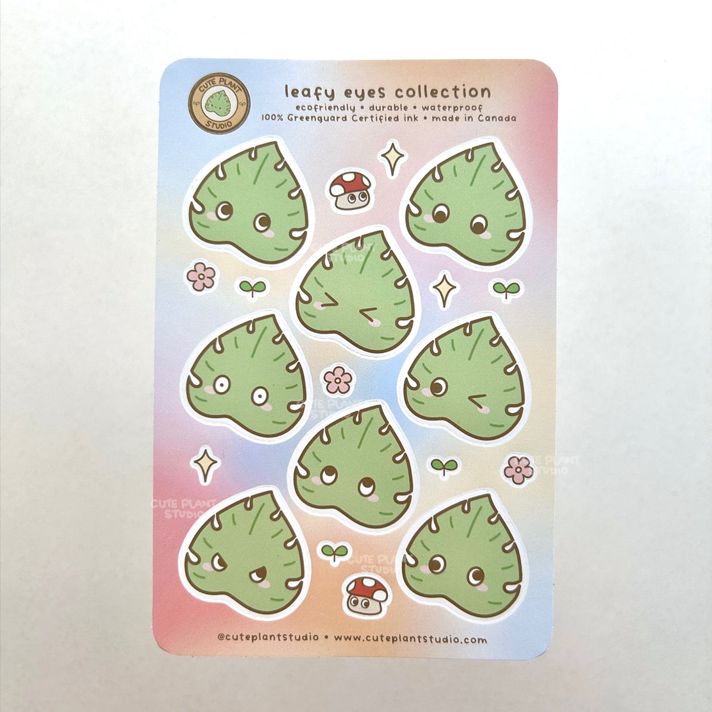 Monstera Eyes Collection Sticker Sheet