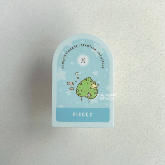 Pisces Plant Zodiac Sticker