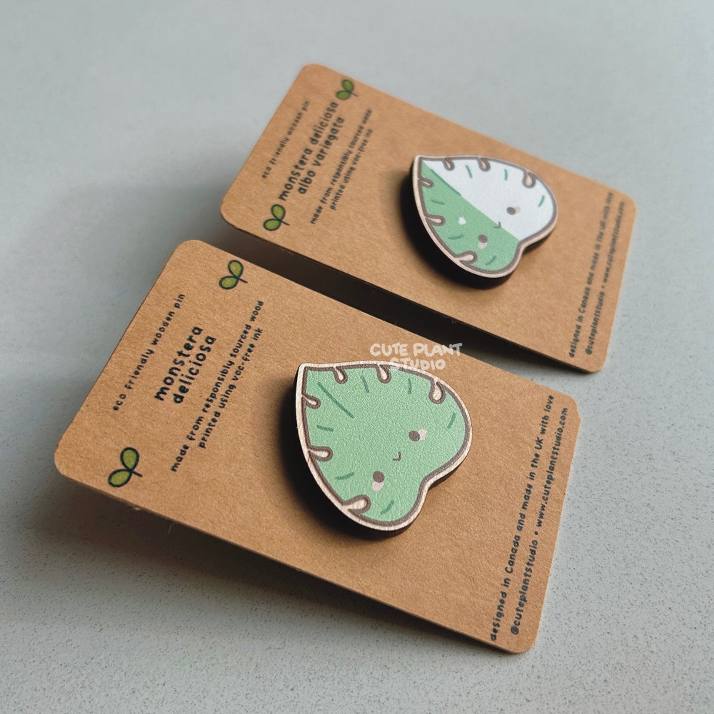 Classic Monstera Wooden Pin