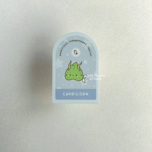 Capricorn Plant Zodiac Sticker