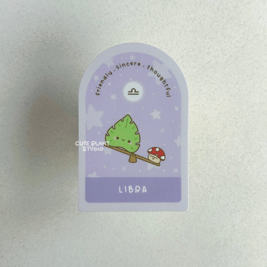 Libra Plant Zodiac Sticker
