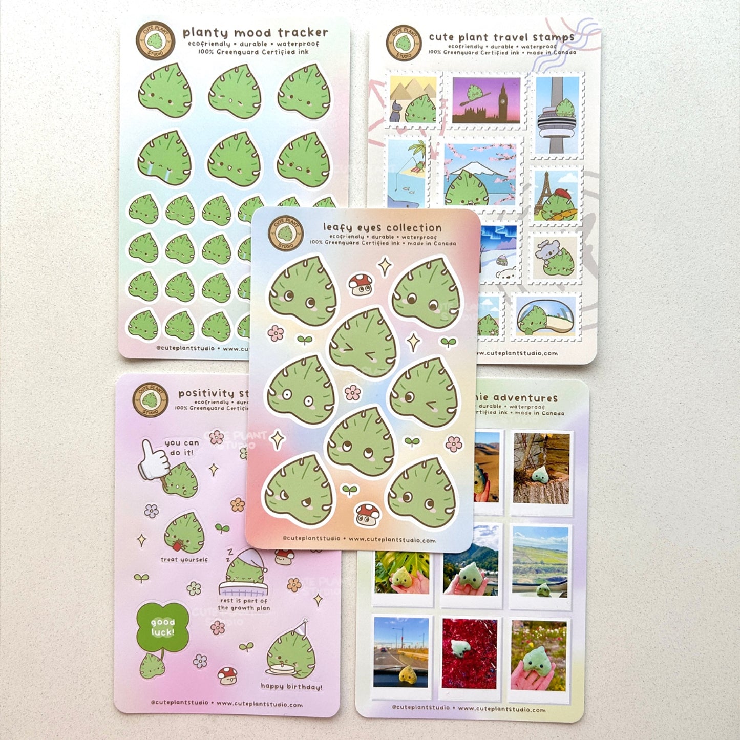 Monstera Eyes Collection Sticker Sheet