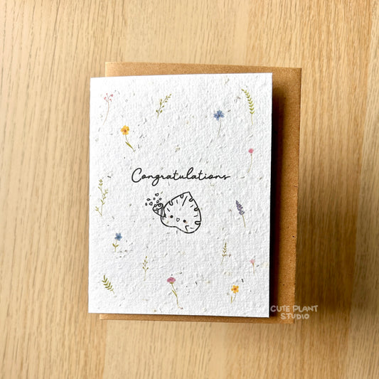 Congratulations Plantable Card