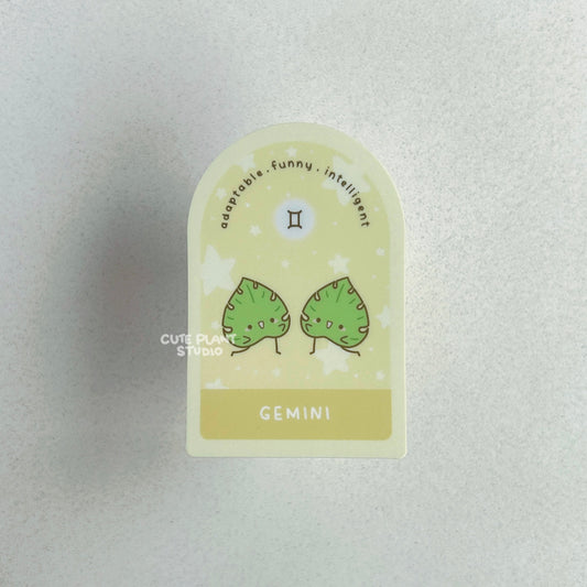 Gemini Plant Zodiac Sticker