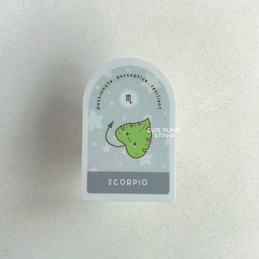 Scorpio Plant Zodiac Sticker