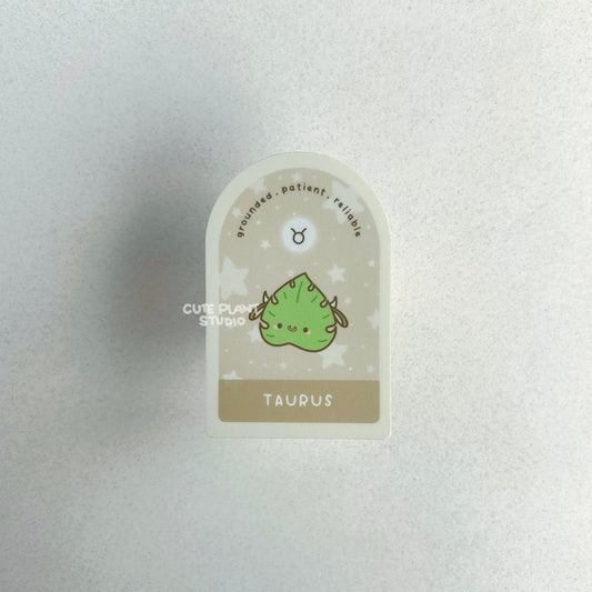 Taurus Plant Zodiac Sticker