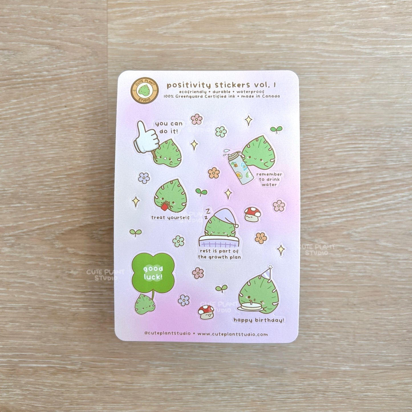 Plant Positivity Sticker Sheet