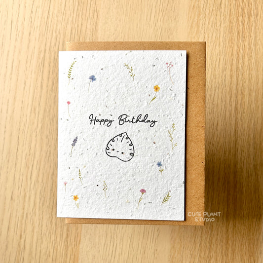 Happy Birthday Plantable Card
