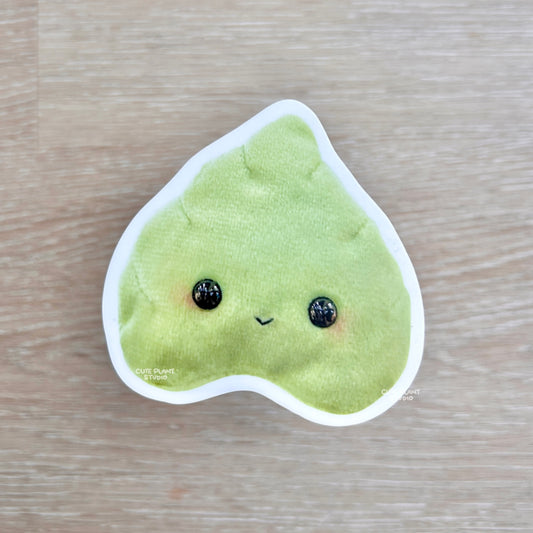 Monstera Leaf Plush Sticker