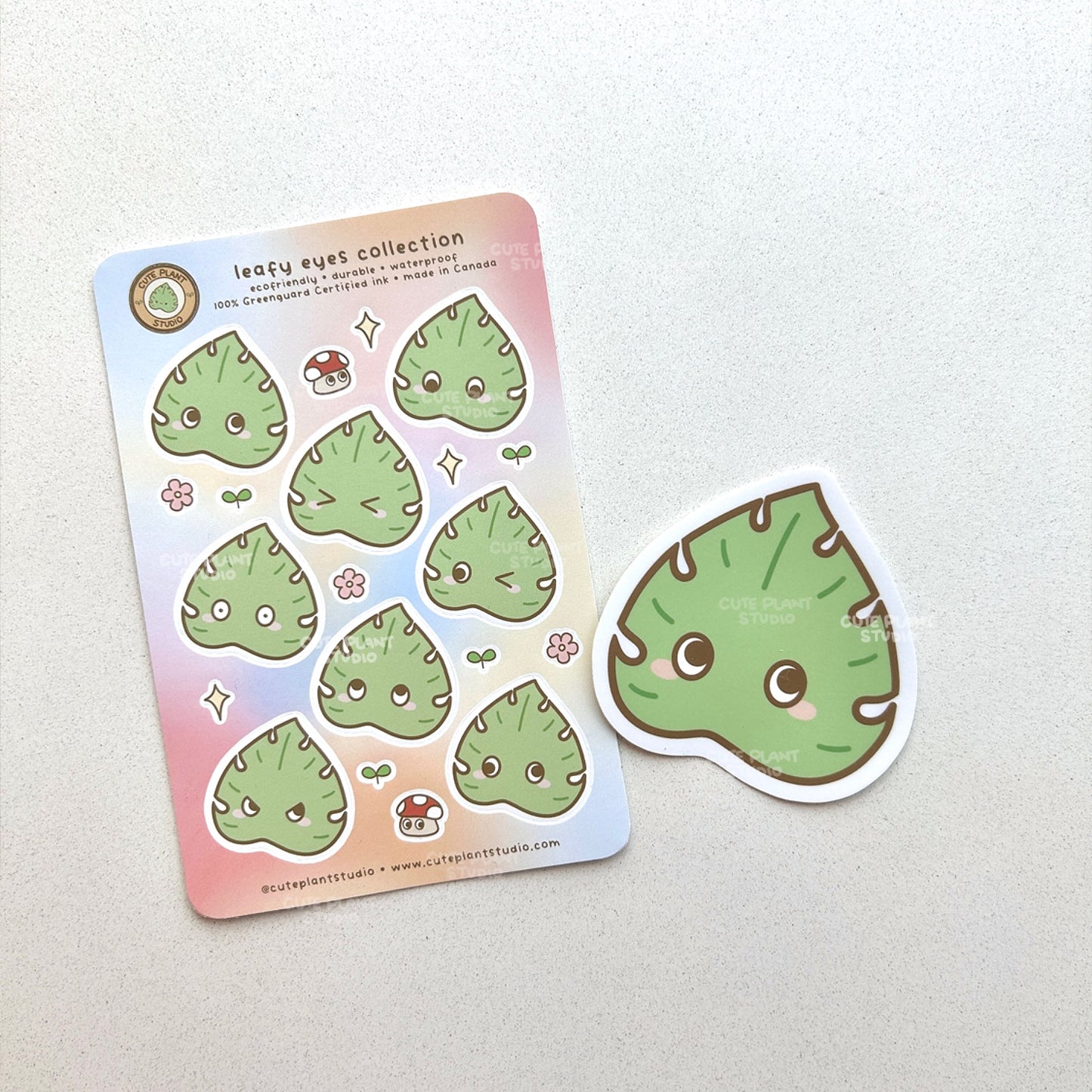 Monstera Eyes Sticker