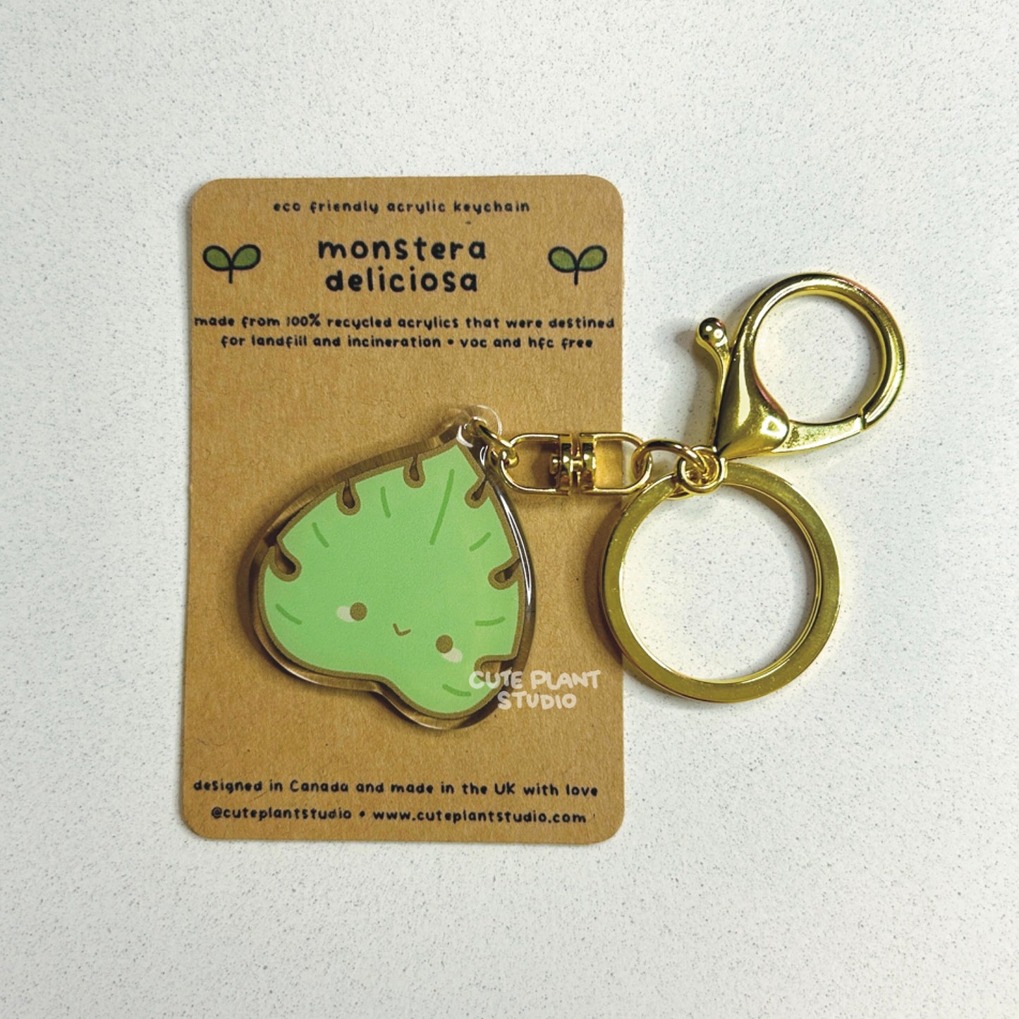 Classic Monstera Acrylic Keychain