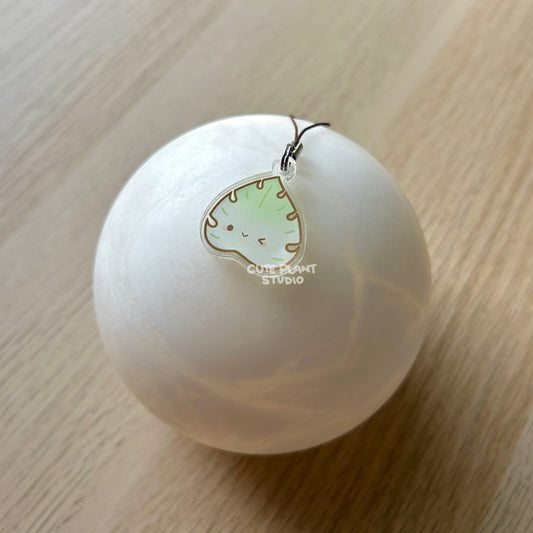 Monstera Mint Phone Charm
