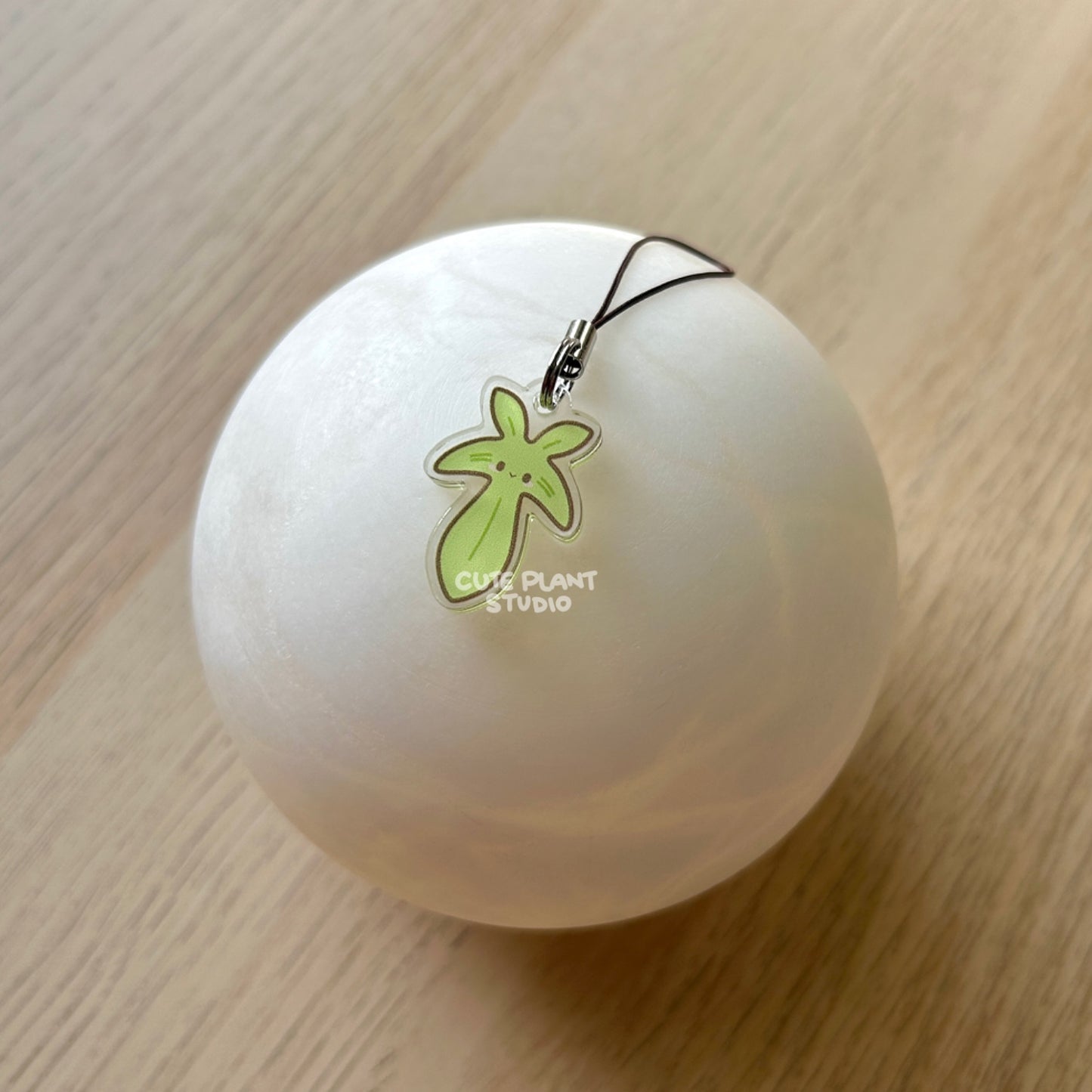 Philodendron Green Phone Charm