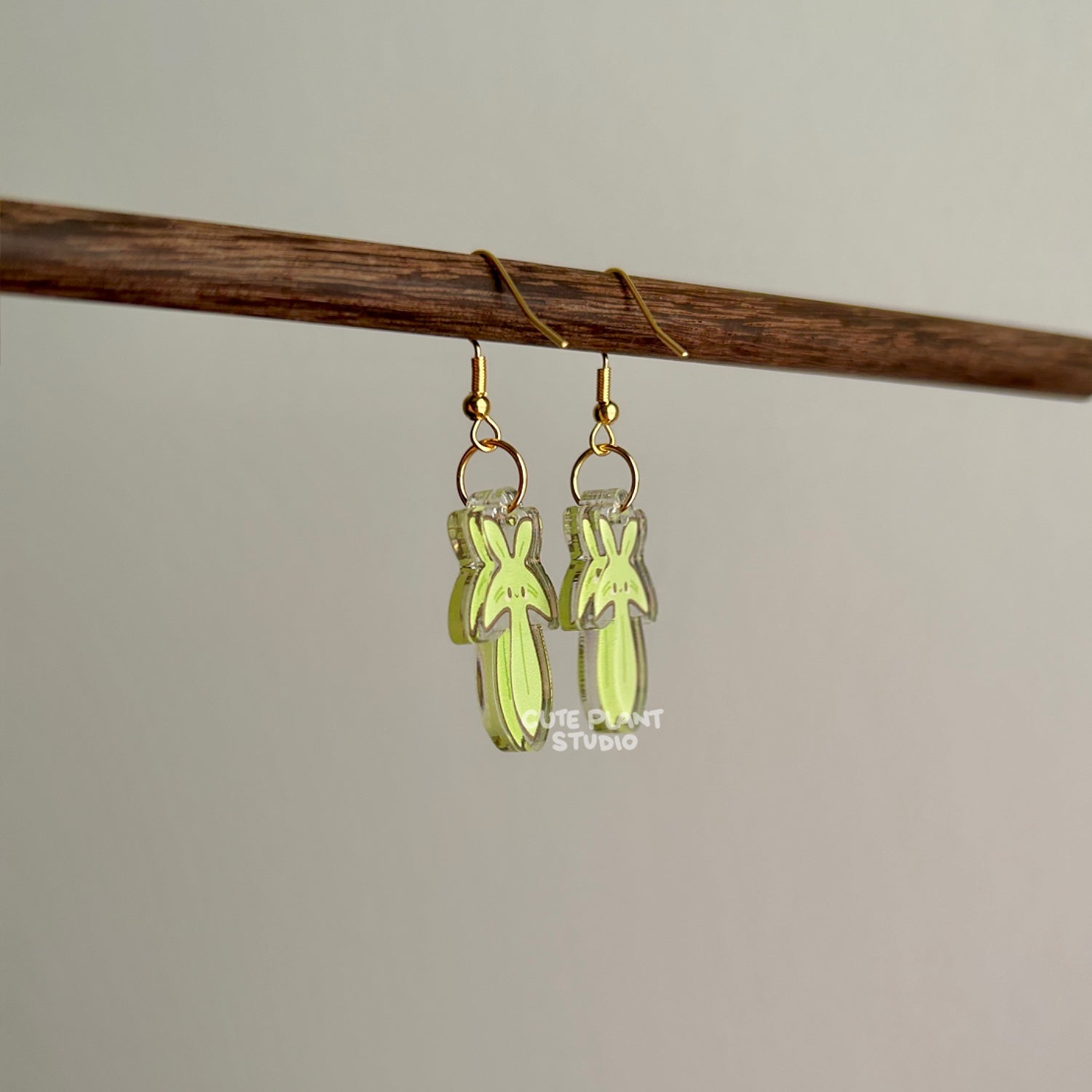 earring philodendron Philodendron Green Earrings – Cute Plant Studio